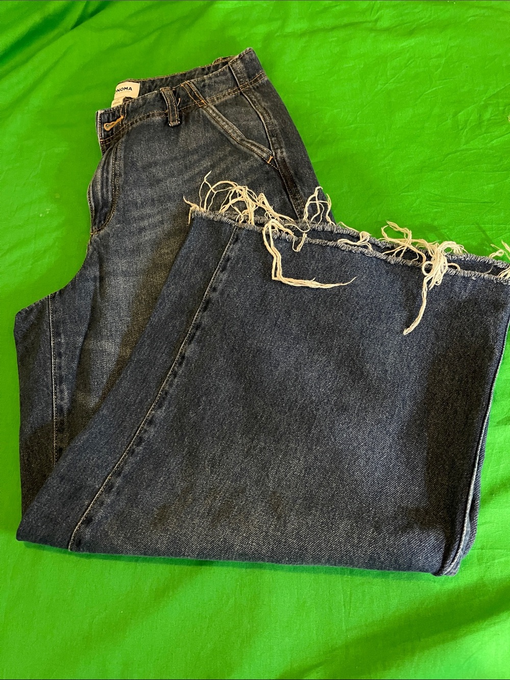 Sonoma Blue Denim Jeans with Contrast Stitching